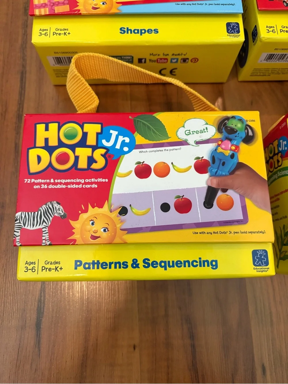 Hot Dots Jr. Pre-K Activity Cards - Set of 4